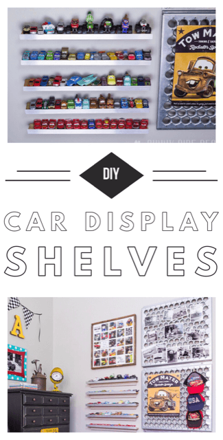 Pinterest image for DIY car shelves