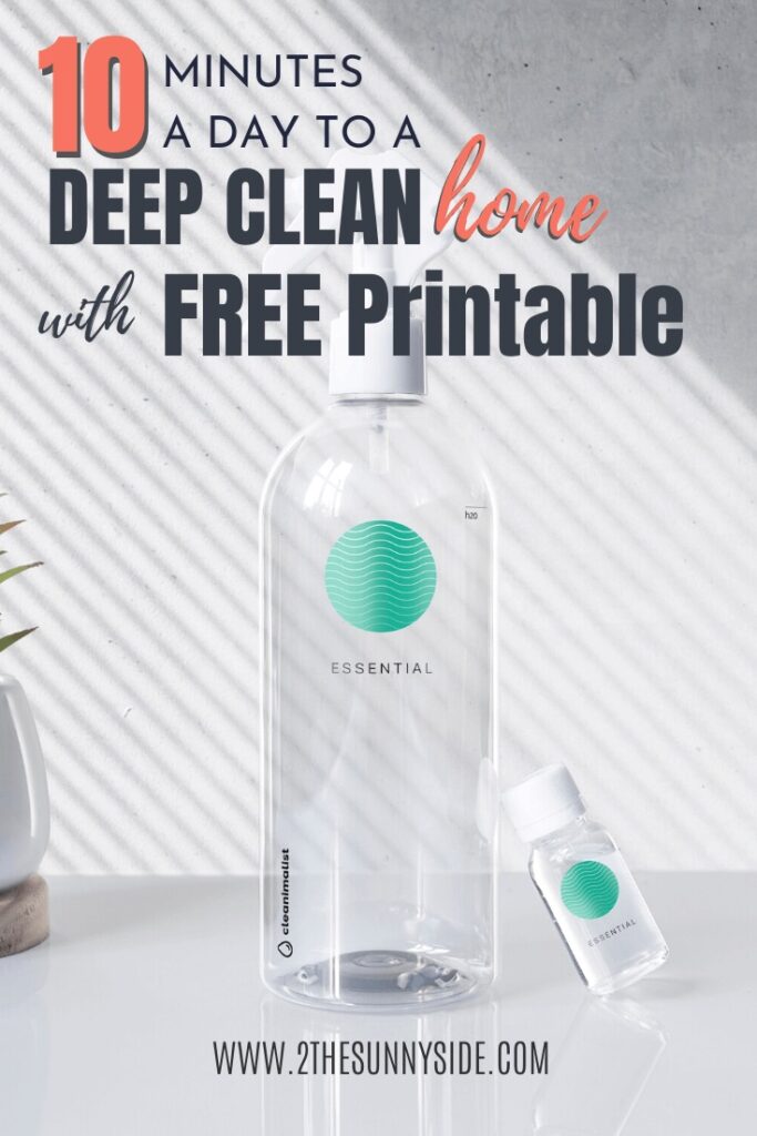 Pinterest image for Deep Cleaning a House has Never Been Easier | FREE Checklist