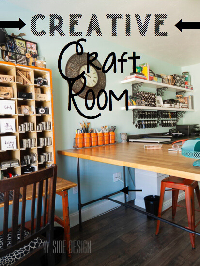 Pinterest image for How to Create a Functional Craft Room & Office