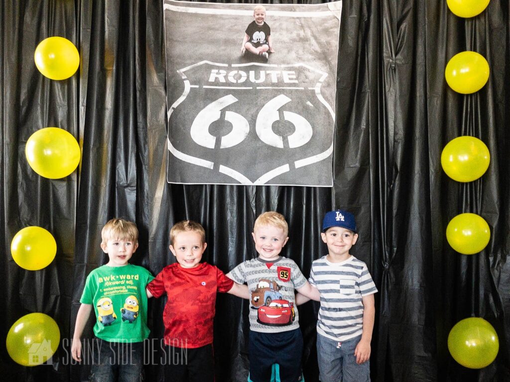 kids standing in front of the Photo Booth