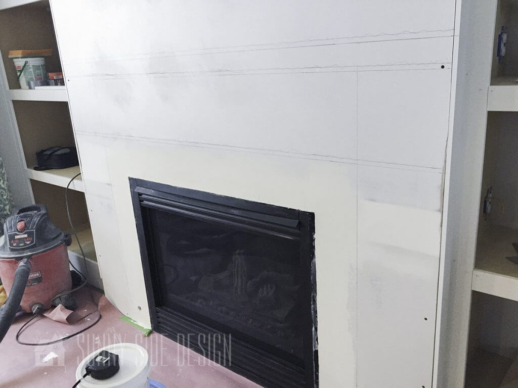 penciling design for mantel