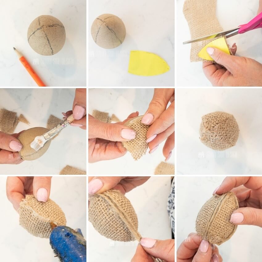 step by step for farmhouse style acorn