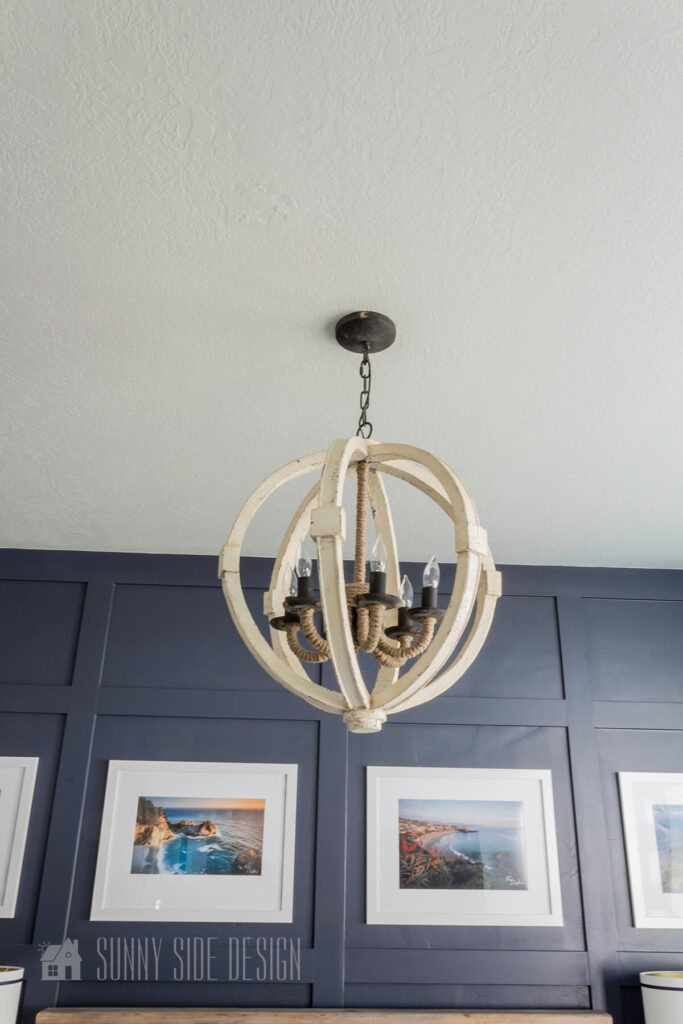 repaired hole in the ceiling