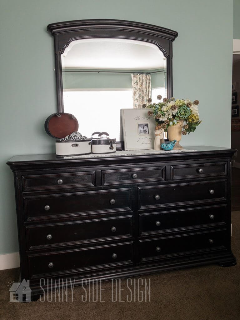 before master bedroom makeover on a budget