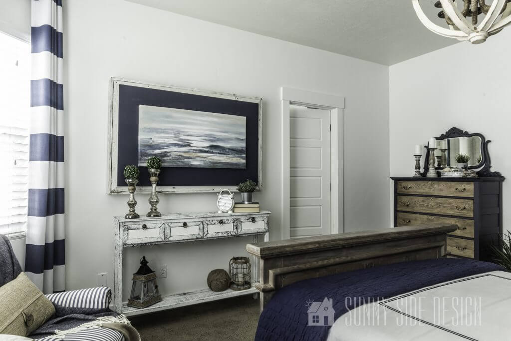 angled look at wall opposite the feature wall