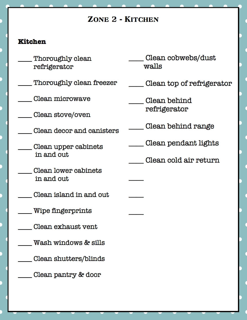 Home Cleaning Schedule