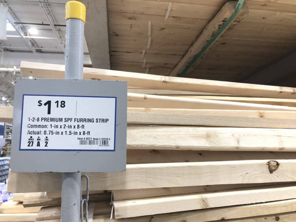 furring strips at store