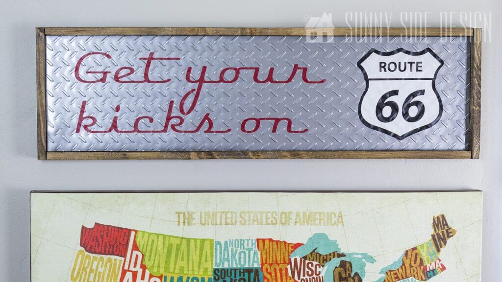 styled wooden sign decor