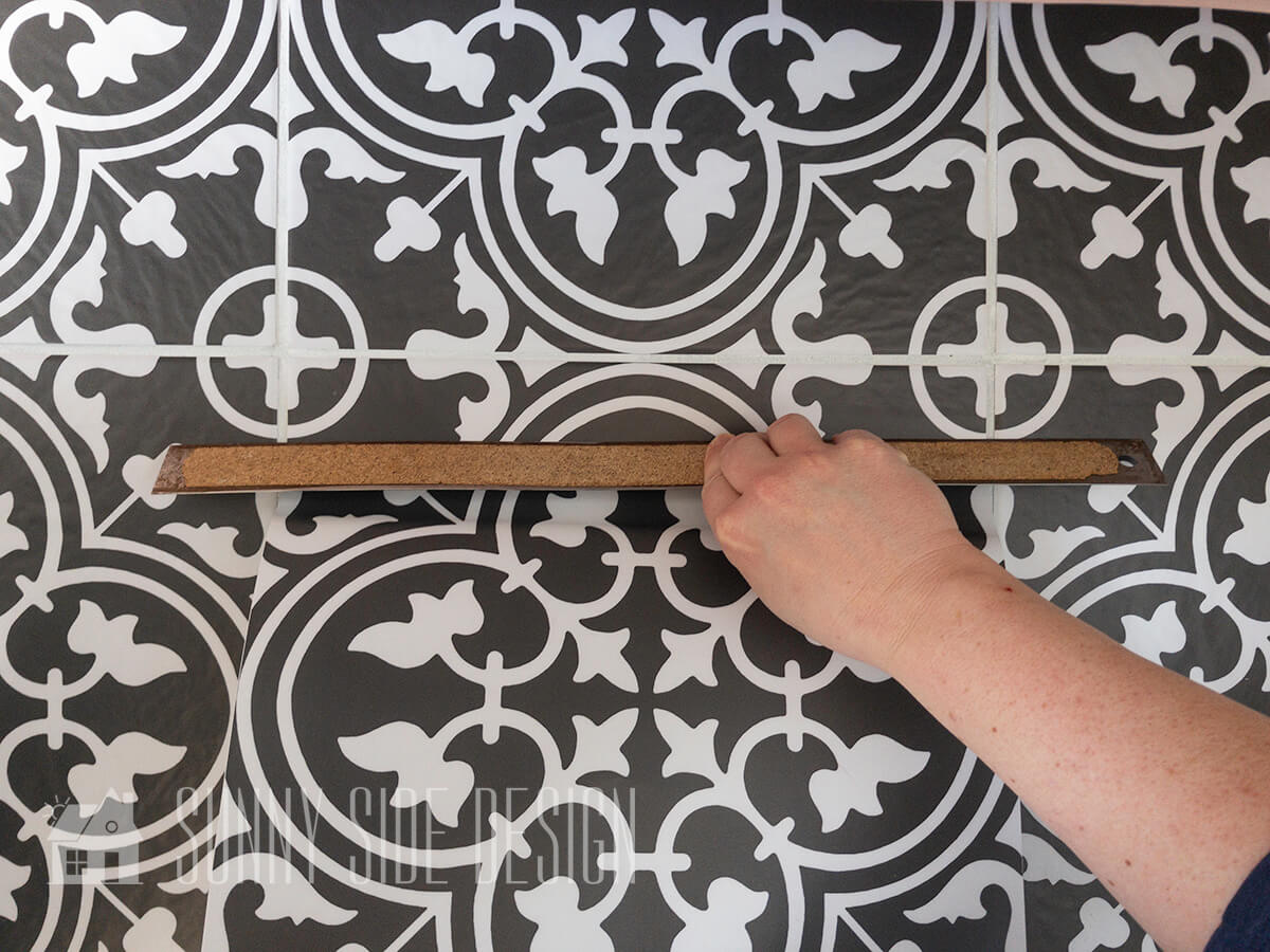 Easy Tile Floor Makeover Without Stenciling Or Paint | Sunnyside Home