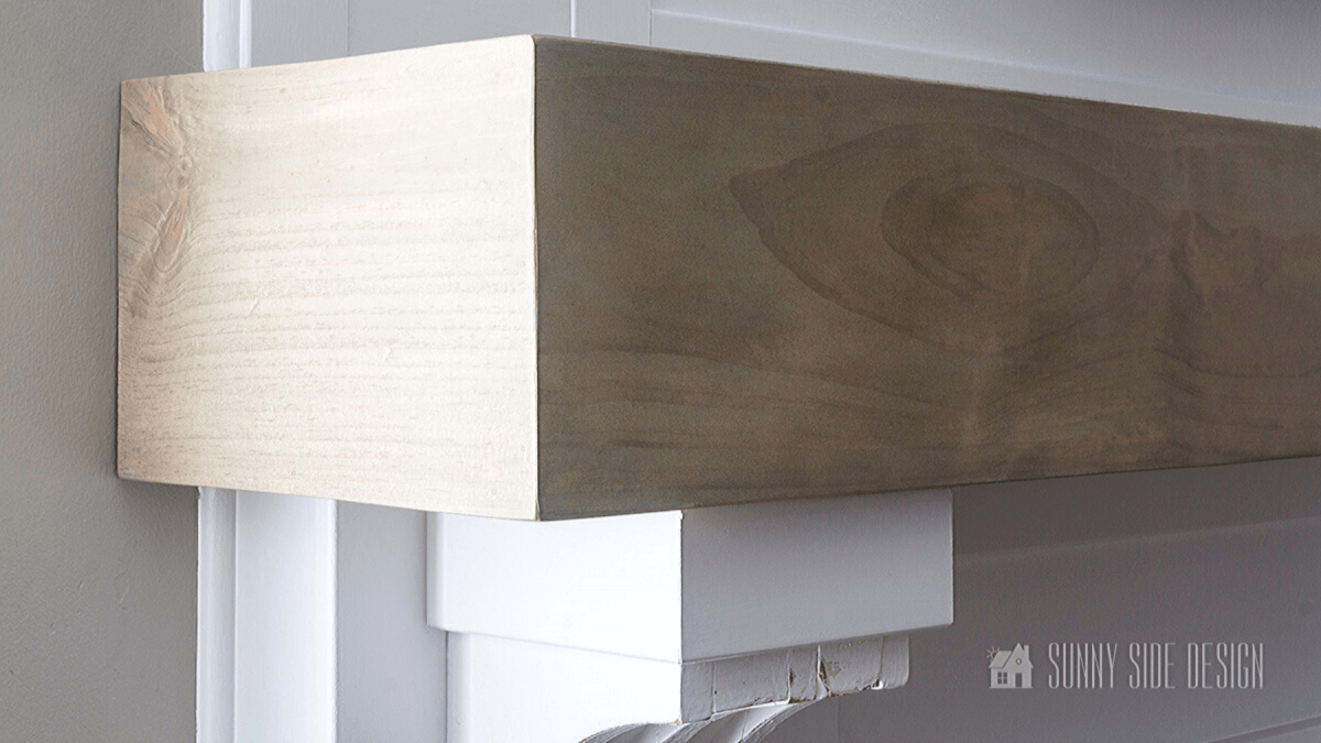 Faux Wood Beam Mantel | Sunny Side Design | How To Make