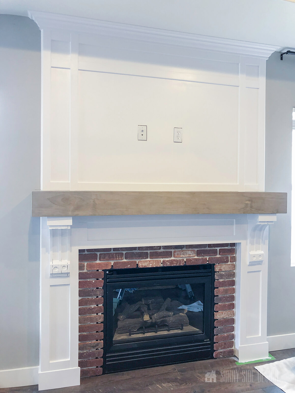 Fireplace Mantel Surround How To Install Brick Veneer Sunny Side Design