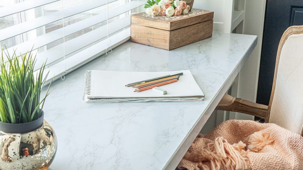 DIY Countertop with a Marble Look Sunny Side Design