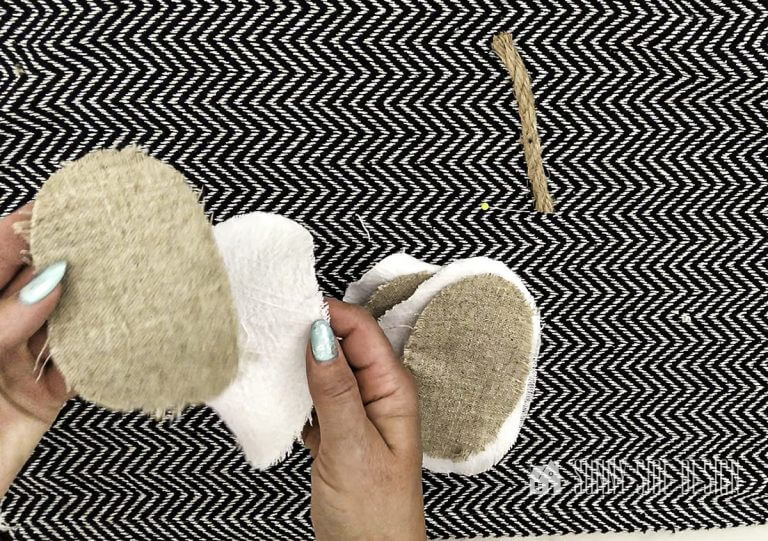 Dollar Tree DIY Reversible Rug Pillow Sunny Side Design