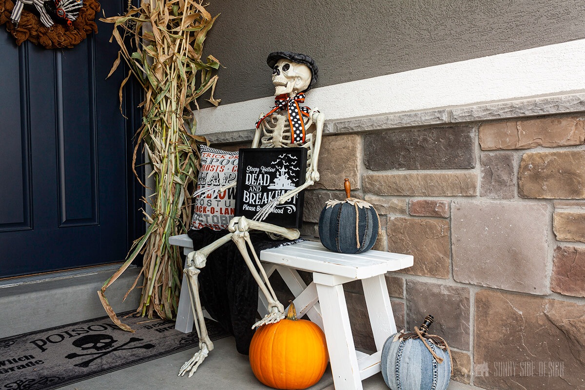 Halloween Decorating Ideas With Skeletons Sunny Side Design