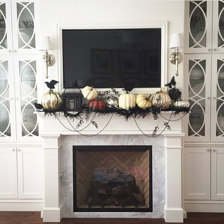 Ideas for halloween Decor on the Mantle