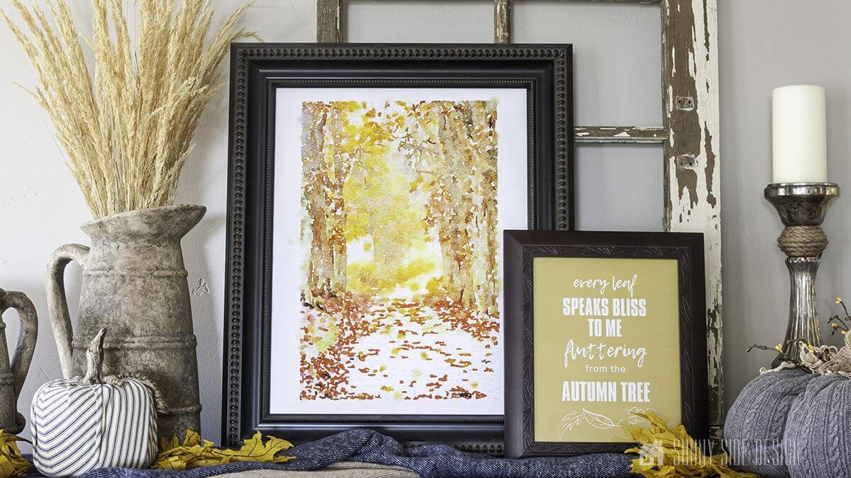 You are currently viewing How to Decorate with Free Fall Printables