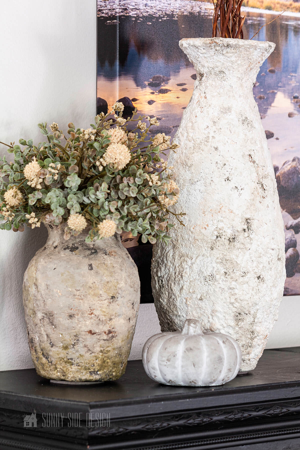 DIY Textured Vase Inspired by Pottery Barn Sunny Side Design