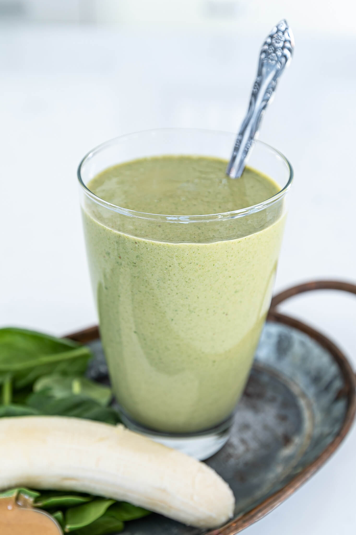 Healthy protein Green spinach smoothie recipes.