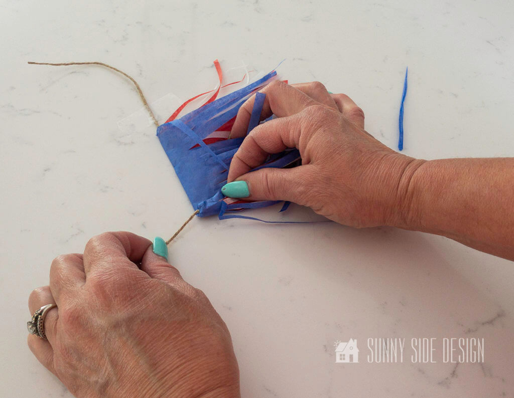 Crafting a 4th of July Bunting