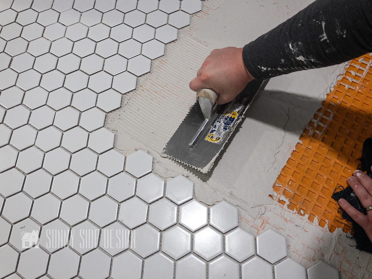 How To Install a Hexagon Bathroom Floor Tile a Beginner’s Guide Sunny