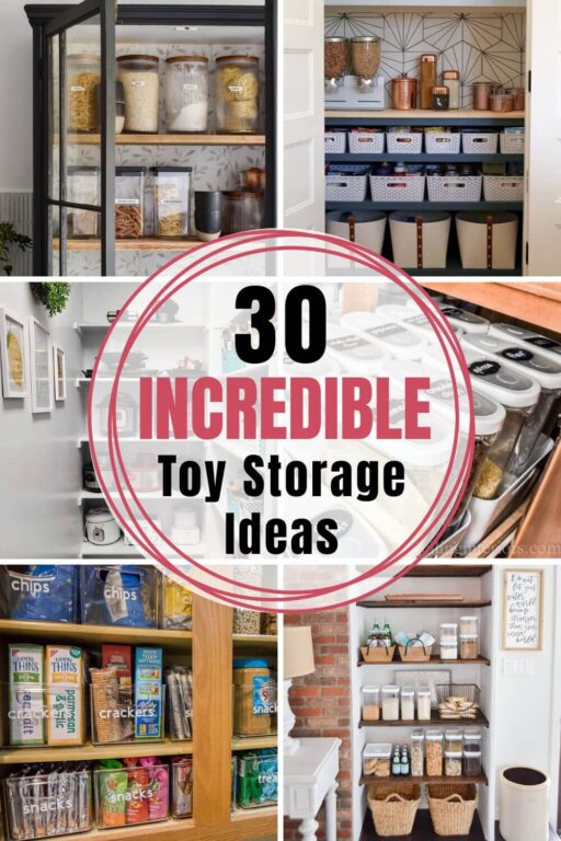 PINTEREST IMAGE: 30 INCREDIBLE TOY STORAGE IDEAS