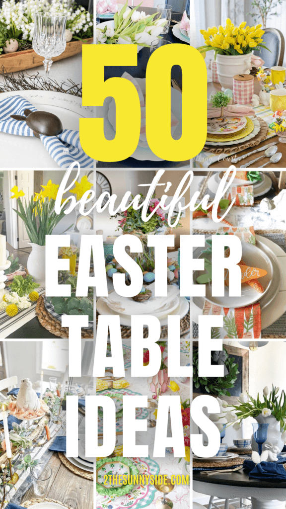 Pin image 9 easter tablescape ideas 
