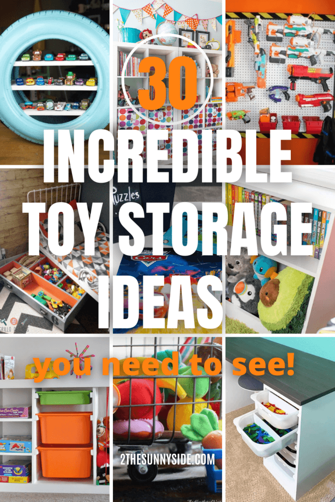 Image with 9 Toy organizing ideas, pinterest image