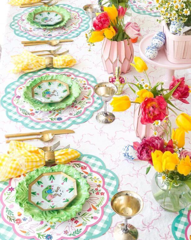 50 Simple Easter Tablescape Ideas You Need to See | Sunnyside Home