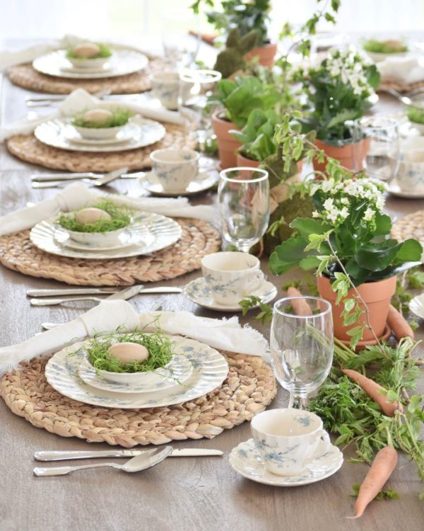 50 Simple Easter Tablescape Ideas You Need to See | Sunnyside Home