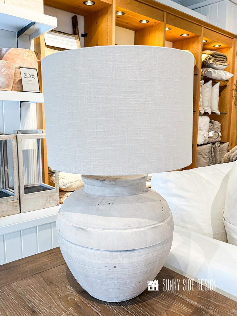 Simple Painted Lamp Base - a Barn Dupe | Sunny Side Design