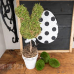 How to Make Moss Bunny Topiary Easter Decorations
