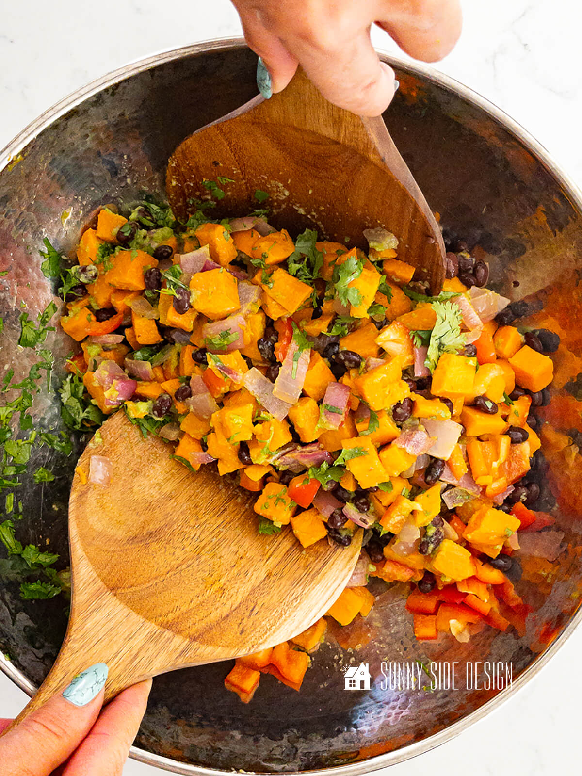 Easy Roasted Sweet Potato Salad with Jalapeño Lime Dressing | Sunnyside ...