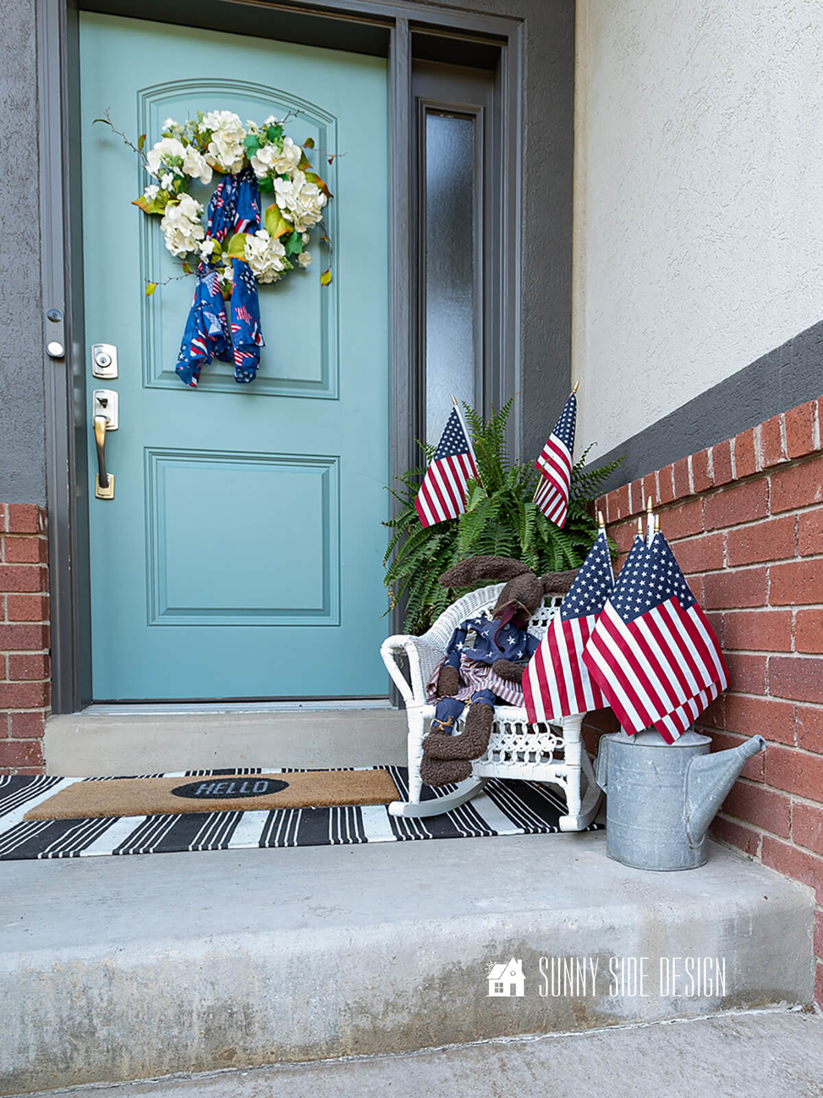 Simple Patriotic Decorating Ideas for Summer on a Budget | Sunnyside Home