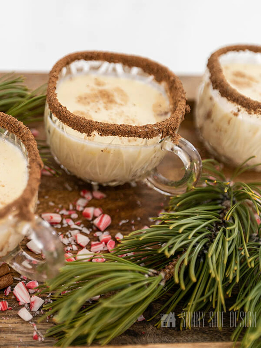 homemade sugar free, eggless eggnog