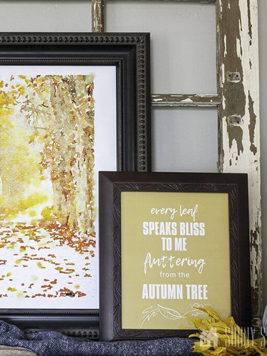 How To Decorate With Free Fall Printables Sunnyside Home