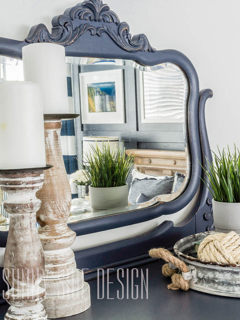 restful master bedroom makeover on a budget with calming coastal vibes