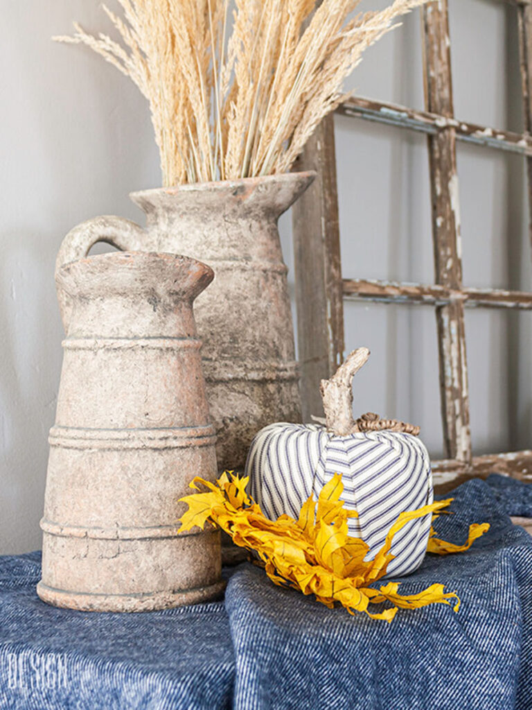 DIY toilet paper roll pumpkin craft