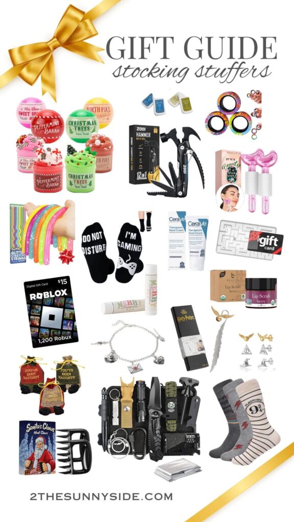 The best Gift Guide and gift ideas for stocking stuffers for kids, teens, man and women.