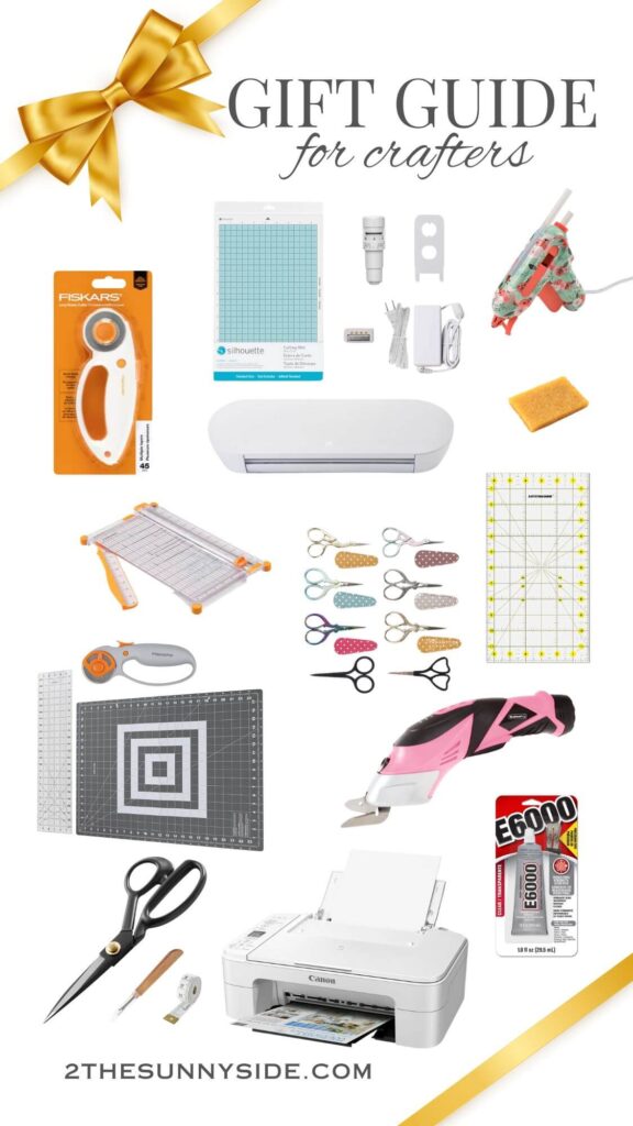 The best Gift guide for crafters, collage image of popular ideas every DIY and crafter will love.