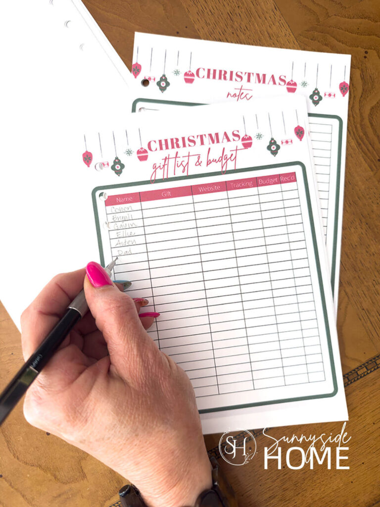 Prepare for Christmas Checklist, woman making preparations