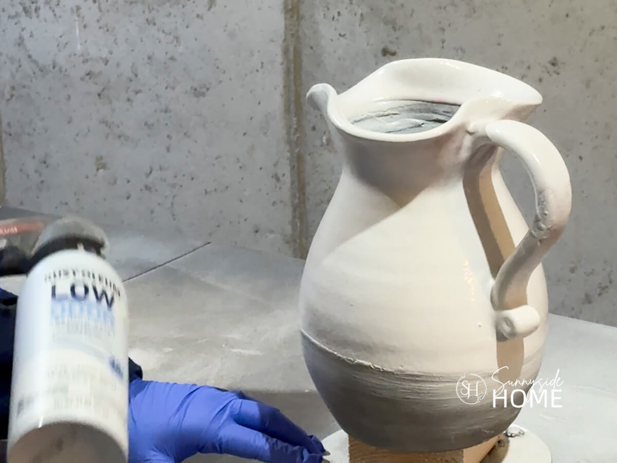 Paint Pitcher How to Paint a Ceramic Pitcher Inspired by Pottery Barn | Sunnyside Home