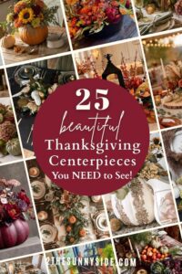 Feature collage image of 14 images of beautiful Thanksgiving Centerpieces you need to see!